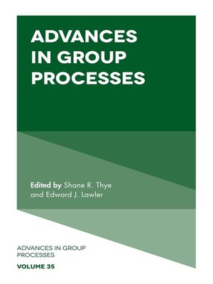 cover image of Advances in Group Processes, Volume 35